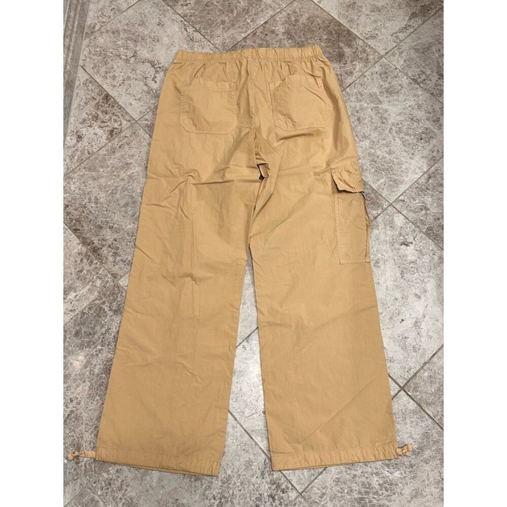 Aerie Avenue Cargo Pant Baggy NEW Khaki Medium Skater Pant Jogger 100% Cotton - Picture 7 of 10